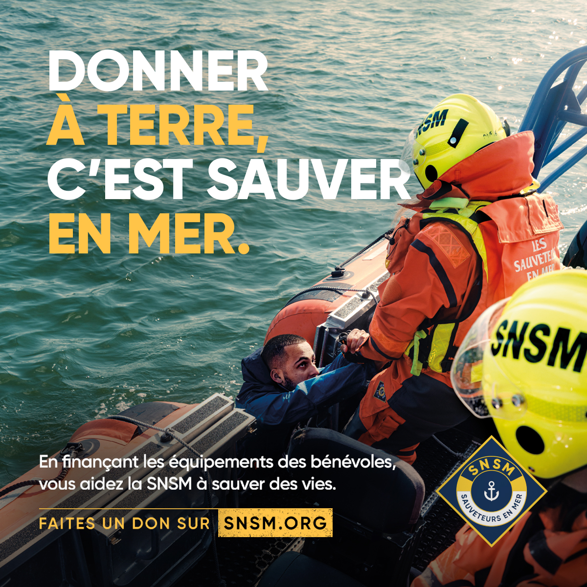 Donner à terre, c'est sauver en #mer 🌊 Découvrez notre nouvelle #campagne 👉🏻 bit.ly/49EuzTX
Grâce à vos dons, les #SauveteursenMer #SNSM seront mieux protégés, mieux formés &amp; dotés de meilleurs navires ⚓️ Vous aussi soutenez-les, faites un don 👉🏻 bit.ly/46jdsnY