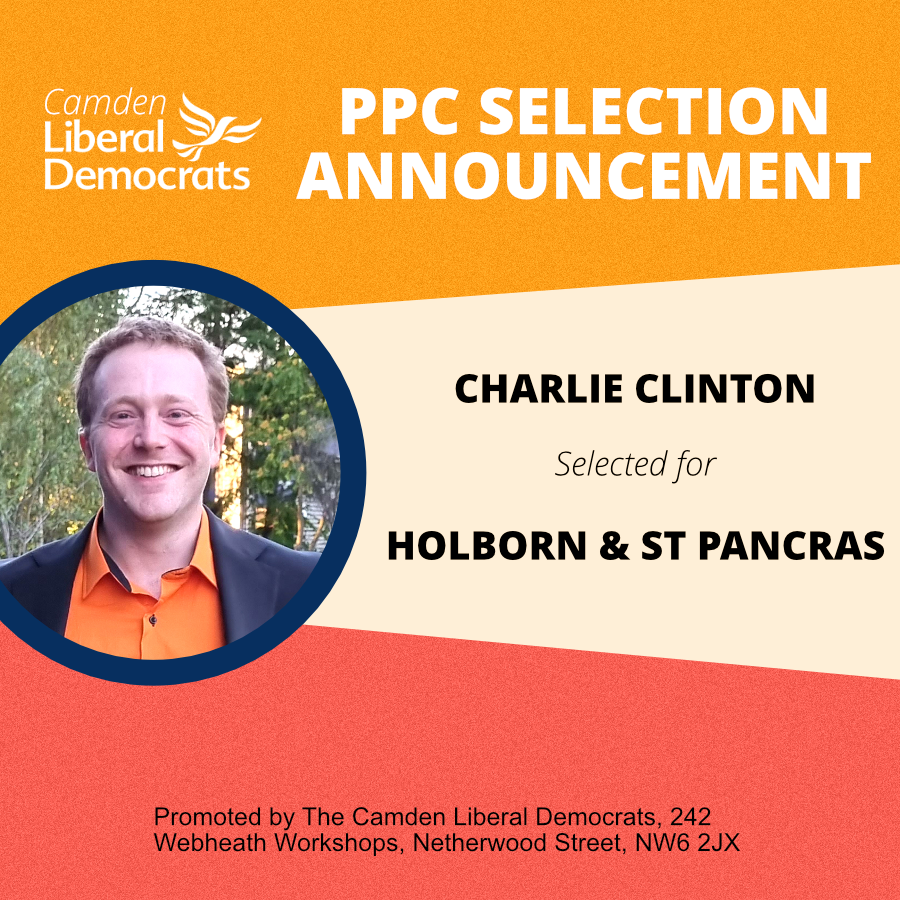 I am pleased to share that I have been selected as the #LiberalDemocrat Parliamentary candidate for #HolbornandStPancras by @CamdenLibDems 

I look forward to working with the fantastic local team to give a voice to residents  - for too long the Labour council have taken their