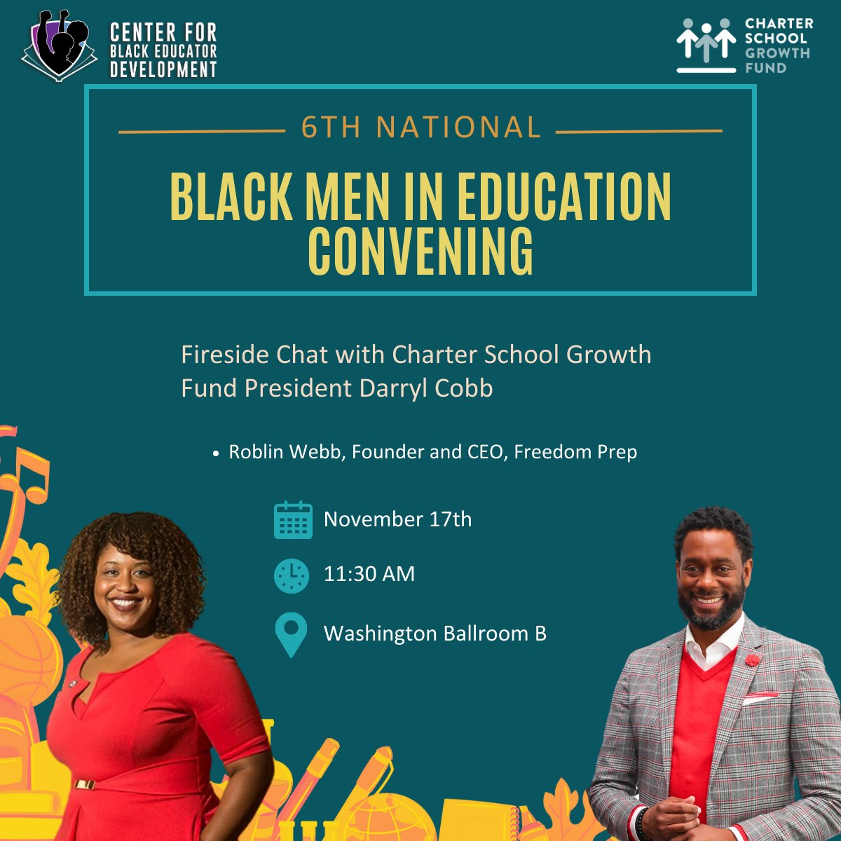 CharterGrowth's tweet image. CSGF will represent at the 6th National Black Men Educators Convening in Philadelphia today! #BMEC2023 is a chance for hundreds of #BlackMenInEd and their supporters to continue building a community of support.
thecenterblacked.org/bmec
#CharterSchool #Chartergrowth #Education