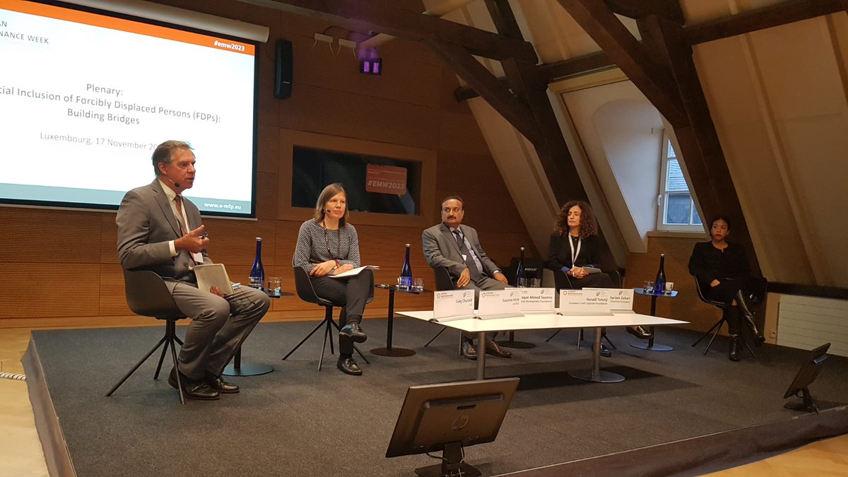 'Bringing climate refugees into the financial net means building their entrepreneural & financial skills & assisting them in legal documentation'. Said Mr.Ashfaque Soomro, Executive Director RDF at European Microfinance Platform, held in Luxembourg @RESCUEorg #partnership