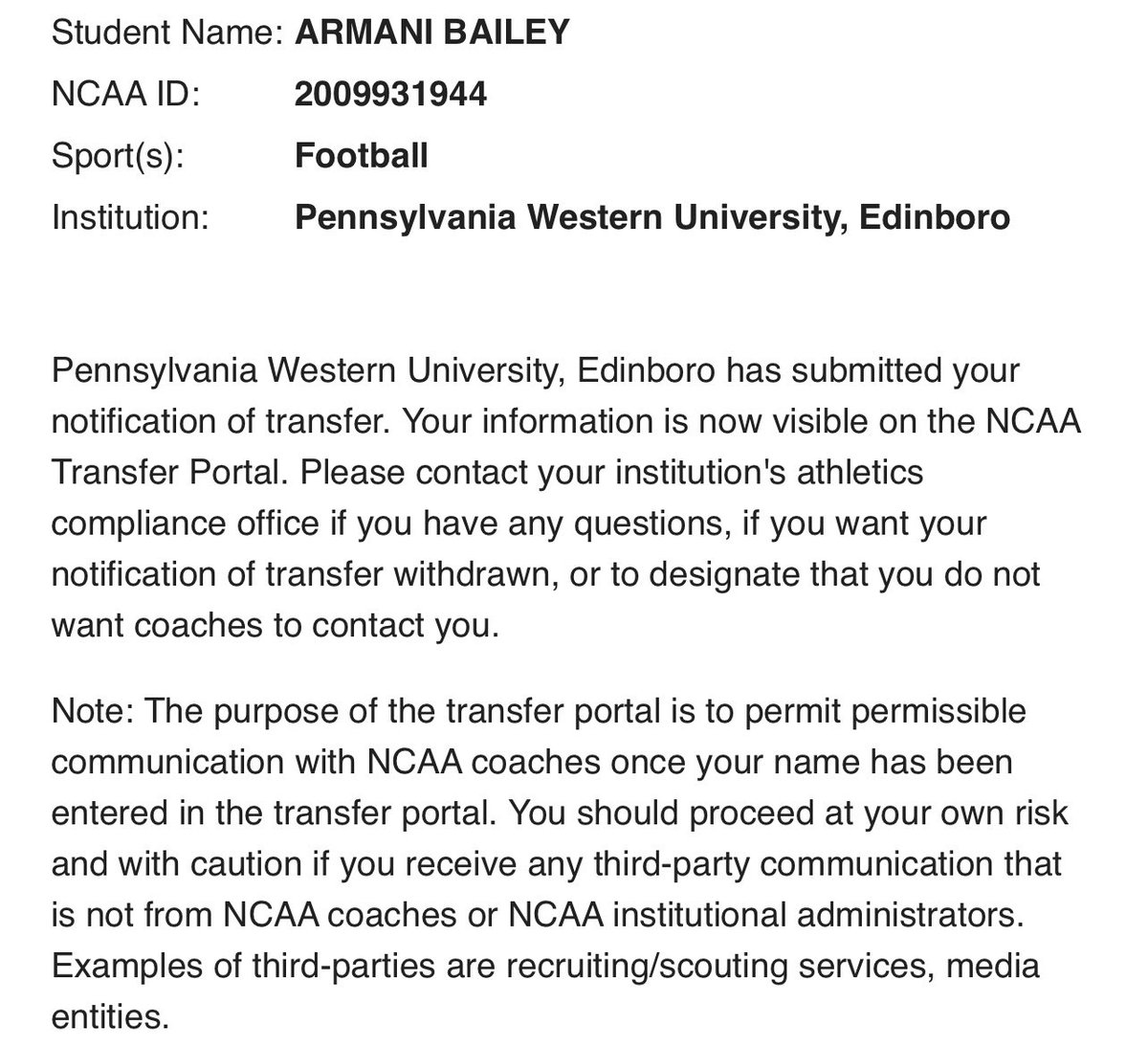 Armani Bailey tweet media