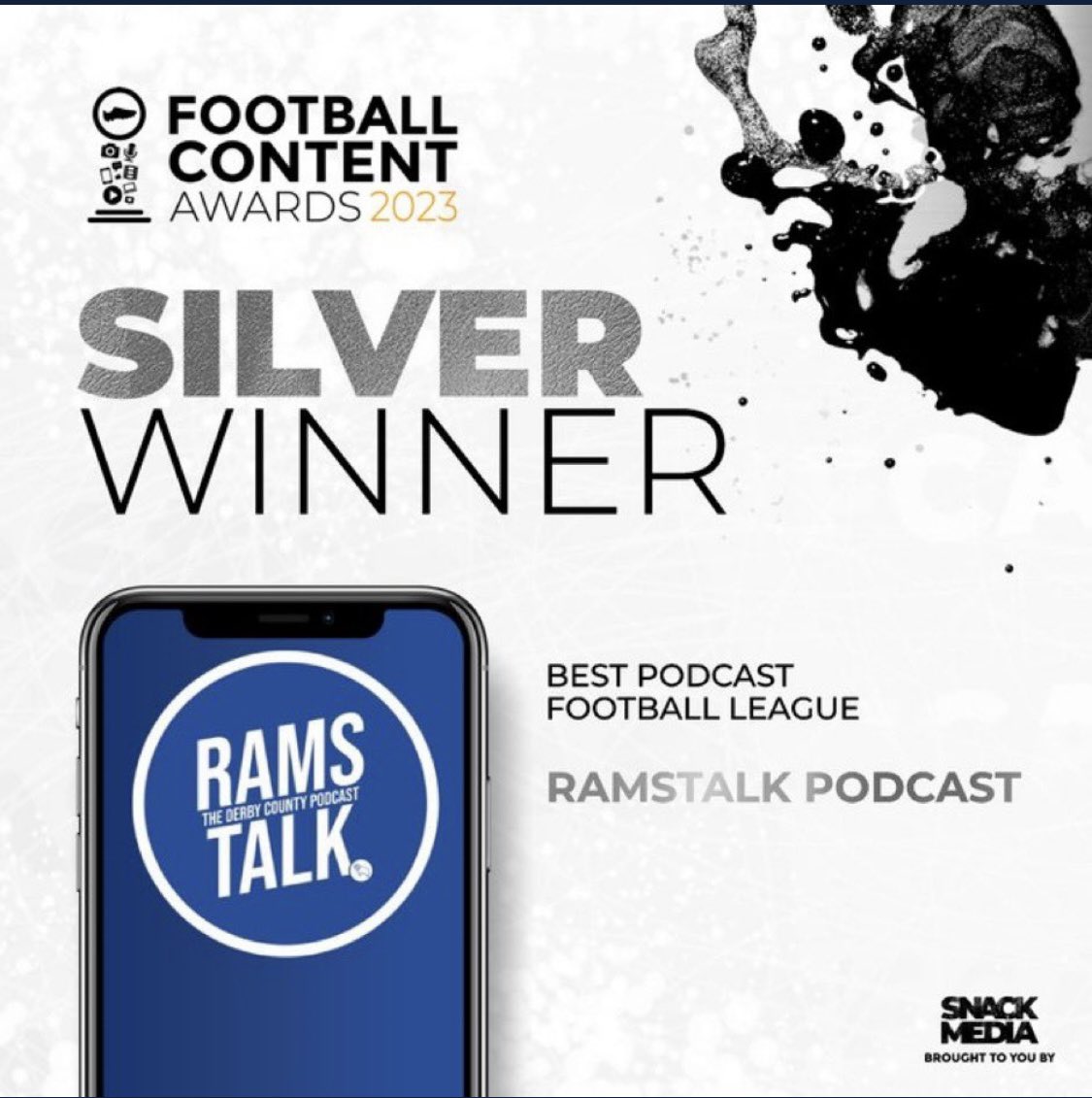 The award winning @RamsTalkPod A fantastic night at the @The_FCAs with so much talent in the football content world We won the silver award for best pod football league. All thanks to God, everyone that’s supported us and most importantly the lads! Long may it continue 🐏 #dcfc