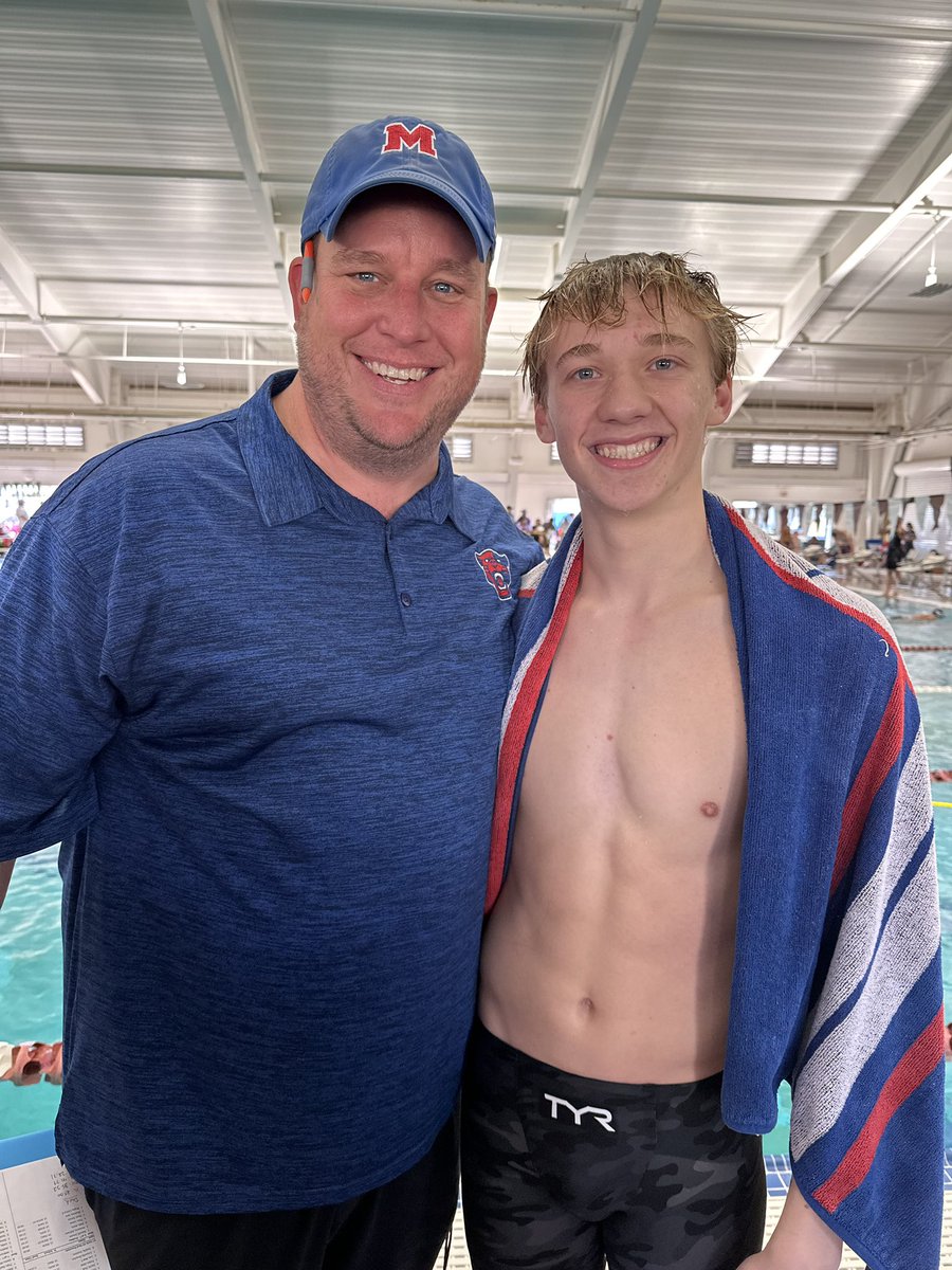 🚨🚨🚨School Record Alert 🚨 🚨🚨

Congratulations to junior Ben Blalock for smashing the boys 50 freestyle school record with a time of 21.98. Awesome race Ben! 
#MHSwim
#TISCA
#SchoolRecord