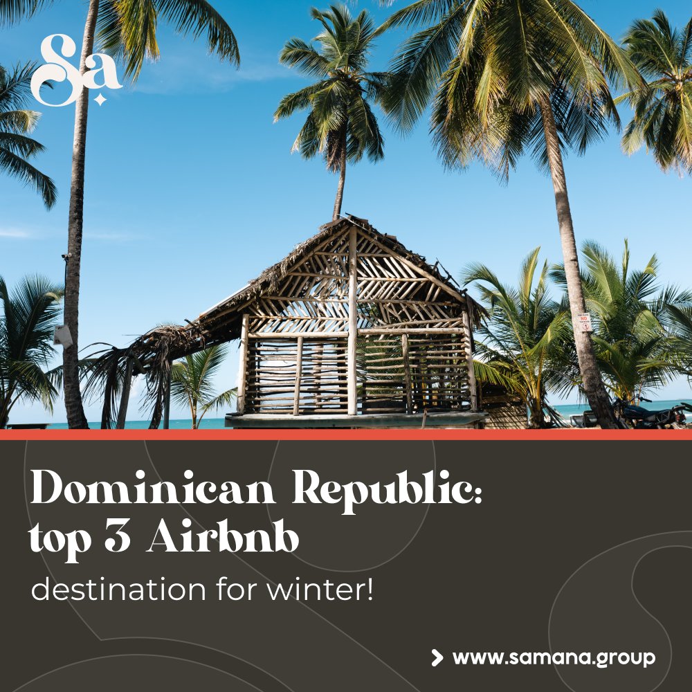 🇩🇴 Dominican Republic shines in the top 3 for winter Airbnb bookings globally! 🌎🌟 

From Punta Cana's sands to Santo Domingo's charm, explore diverse experiences in this Caribbean haven.

Your winter escape beckons! 🏖️🌺 

#DominicanWinter #AirbnbTop3 #CaribbeanEscape