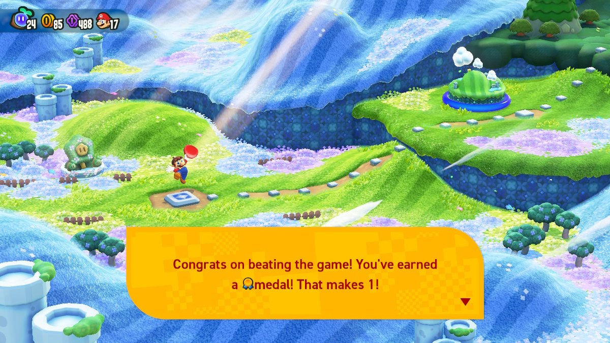 GeoffreySwitch's tweet photo. The end. #SuperMarioBrosWonder #NintendoSwitch https://t.co/Jp9mTGPC4L