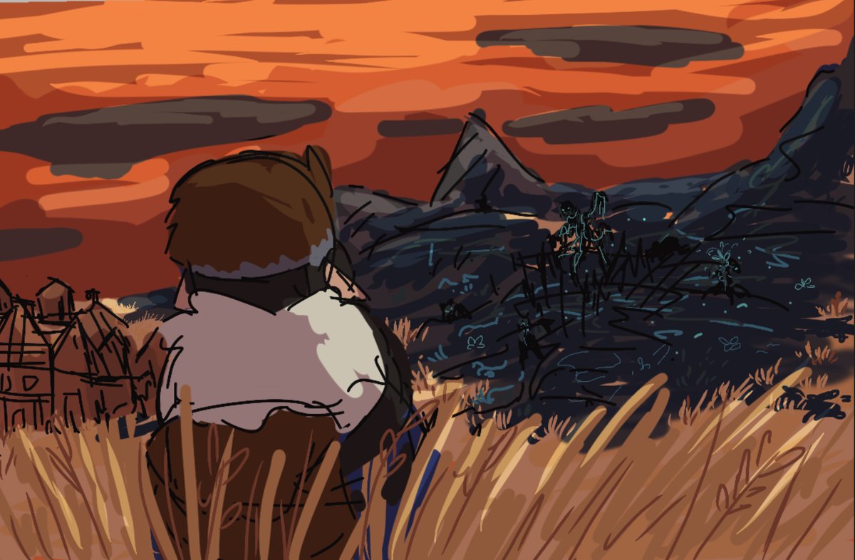 (1/2)
really enjoyed <a href="/Legundo/">Legundo</a> 100 days sculk apocalypse video so doodled a bunch a moments as well as just fun drawing ideas from it!-
#legundofanart