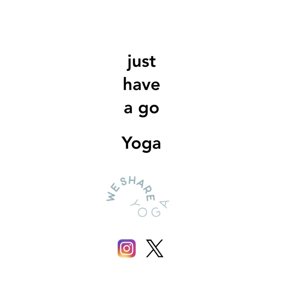 Just have a go. Great advice

#yoga #yogapractice #yogaclass
#Selfcare
#patience #flourish #authentic 
#positivemindset #mentalhealth #wellbeing #healthylifestyle #support #balance #calm #wellness #restore #onlineyoga #onetoone #haveago