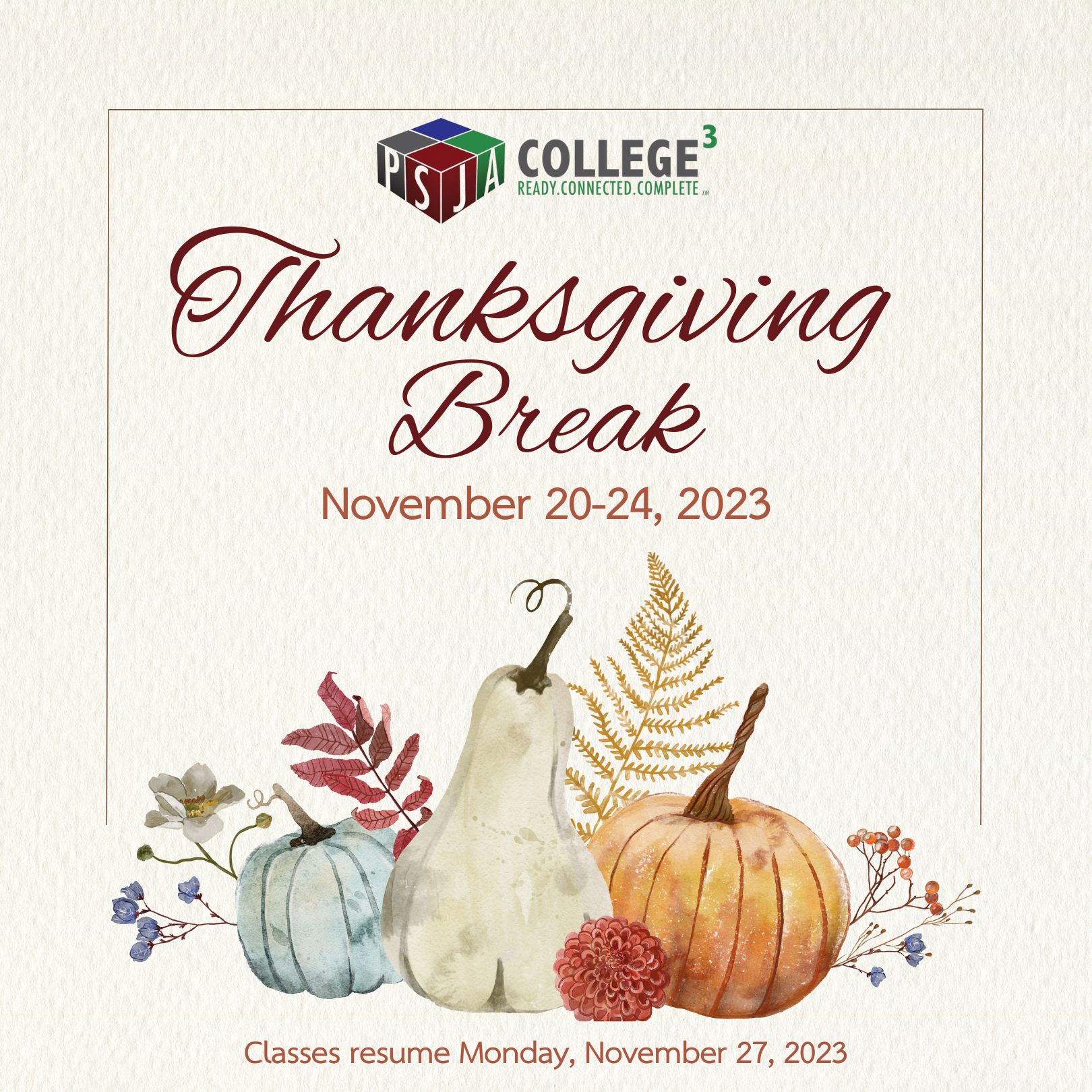 Thanksgiving Break 2023
