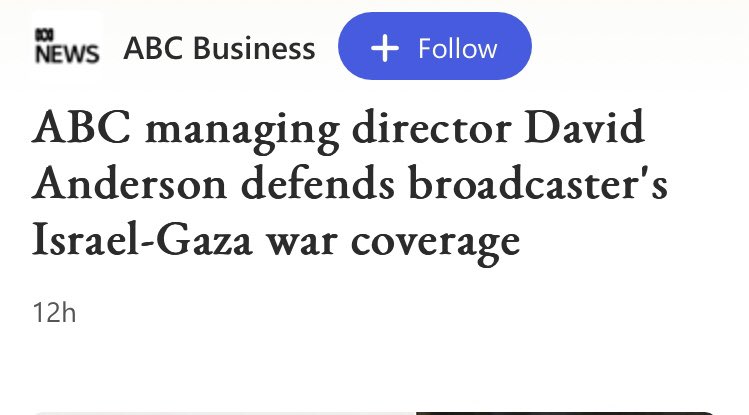 Israel is “attacked” and Gazans “experience conditions”. This is the ABC executive demonstrating bias, not refuting it.