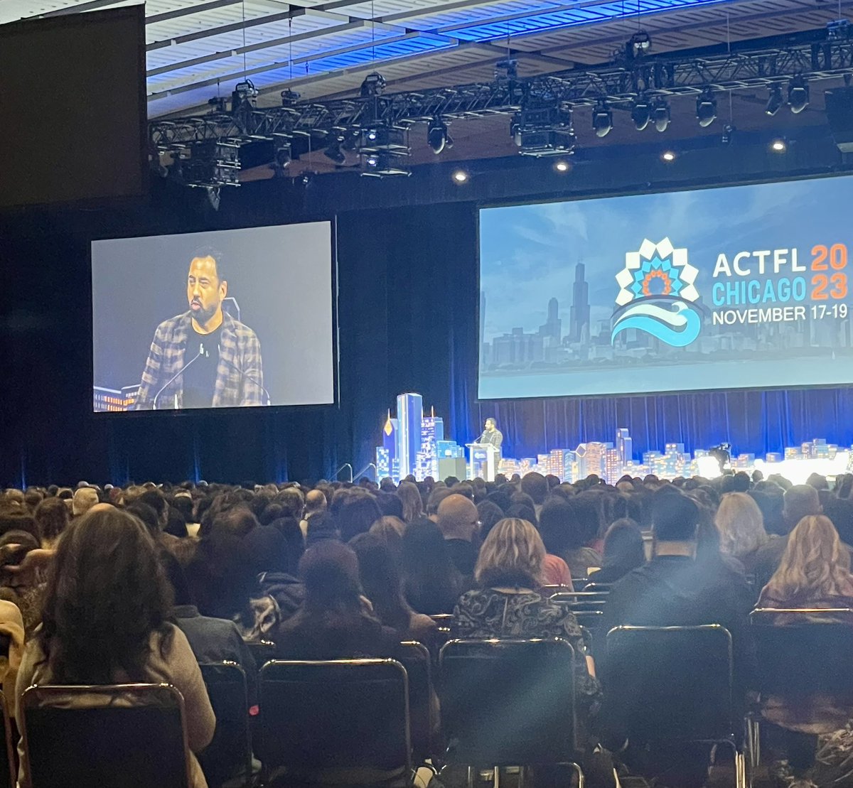 RachelBalcer's tweet photo. Great way to kick off ACTFL with the D117 World Languages department! @actfl #BeAnEagle #kalpenn https://t.co/vyXUKlTMKL