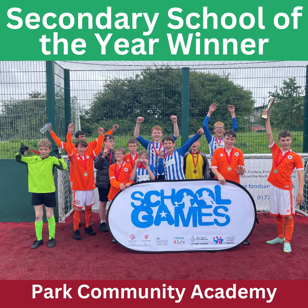 And the winner... is Park Community Academy who have picked up the Secondary School of the Year award!👏