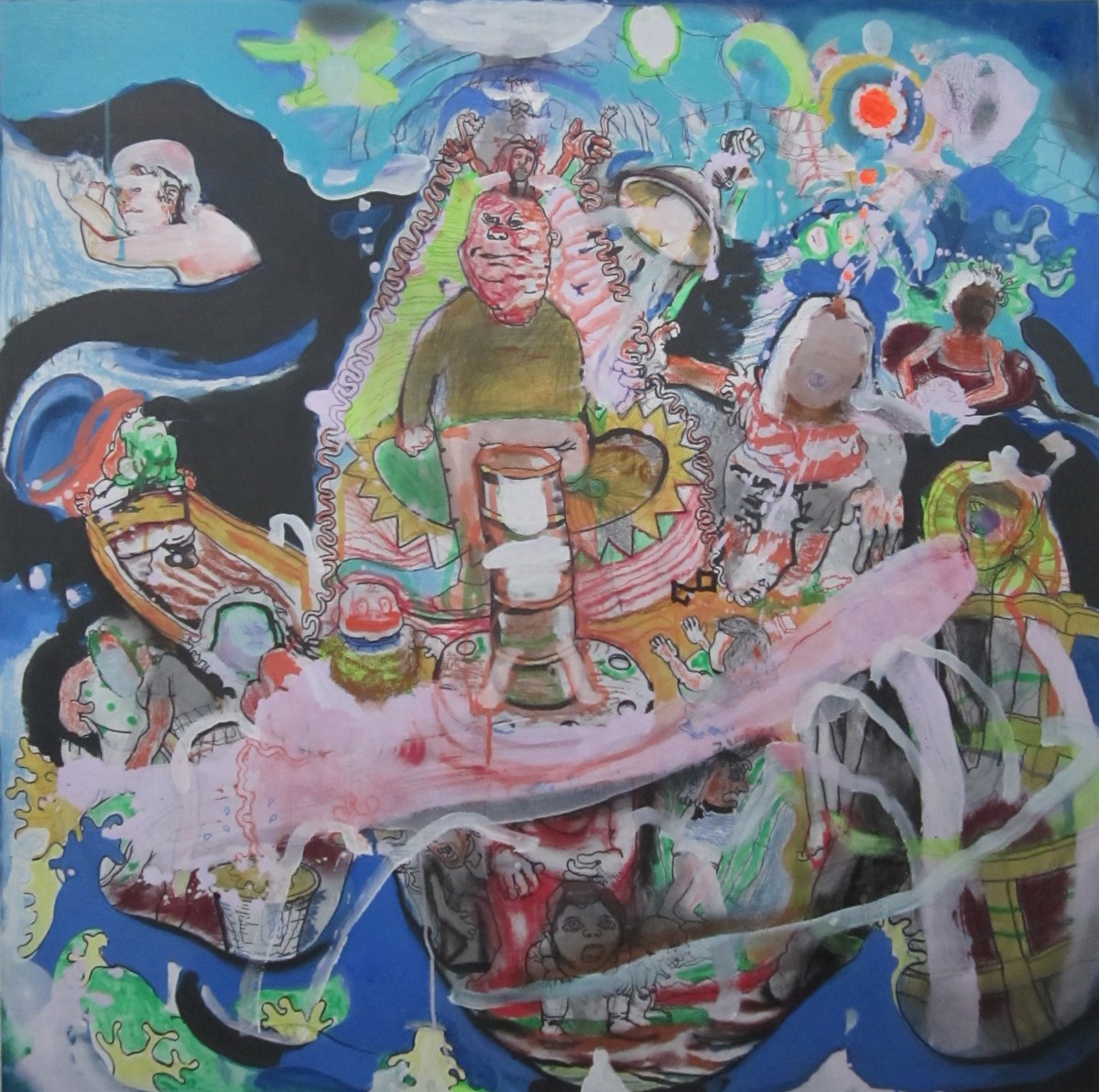 hobothumb's tweet photo. wack glue       acrylic on board https://t.co/EegMaEDP4j