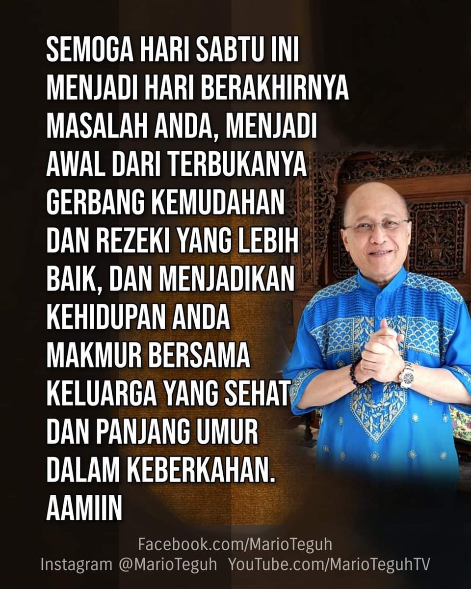 Mario Teguh tweet media