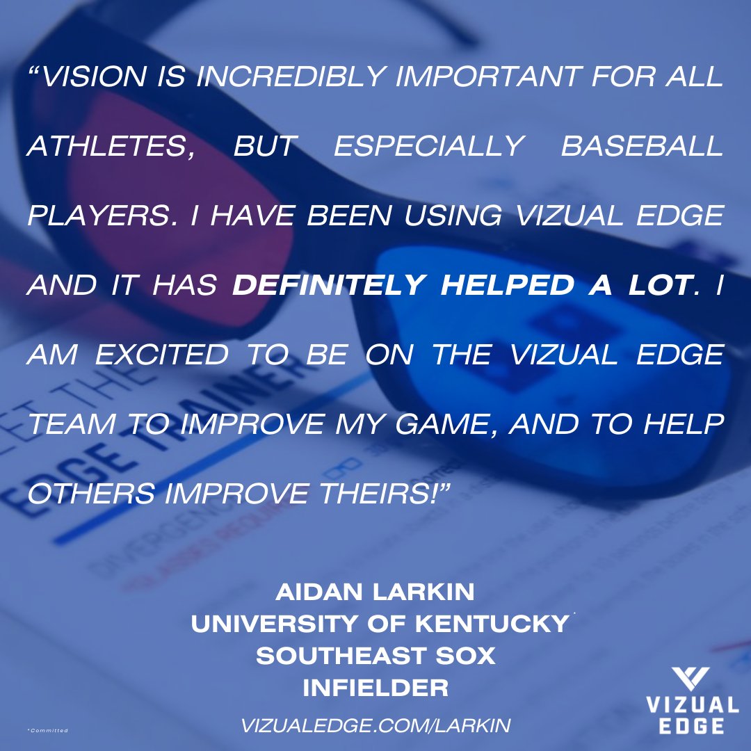 VizualEdge's tweet photo. Join us in welcoming our newest #NIL athlete, Aidan Larkin, who is committed to @UKBaseball! A long-time user of the #EdgeTrainer program, we're thrilled to have Aidan join the team! #WinningIsInSight #VisionTraining #SportsVision #BaseballTraining #EyeTraining #BrainTraining https://t.co/FdQ2mPAZqD