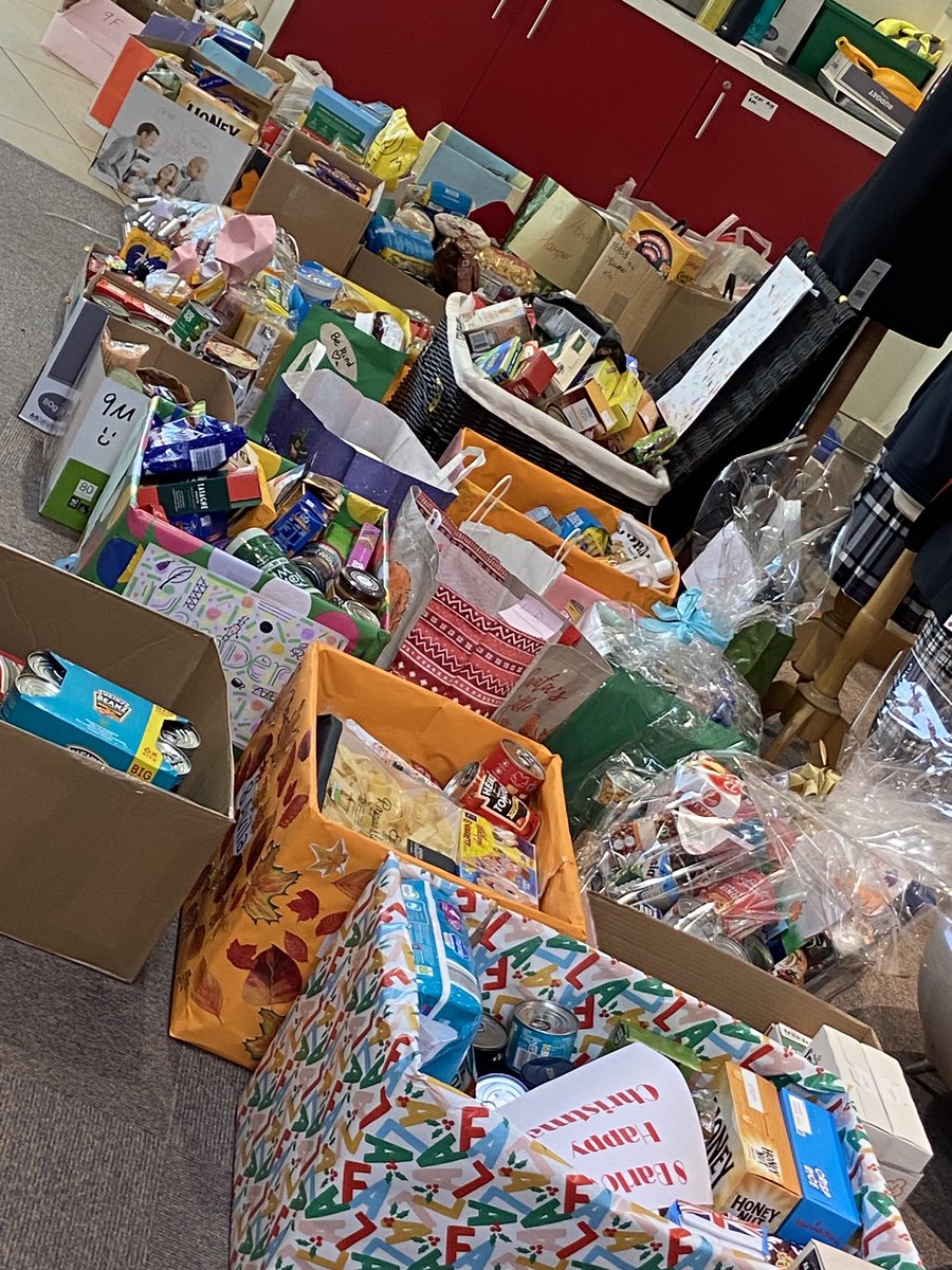 Harvest food hampers.  Thank you for your kind donations