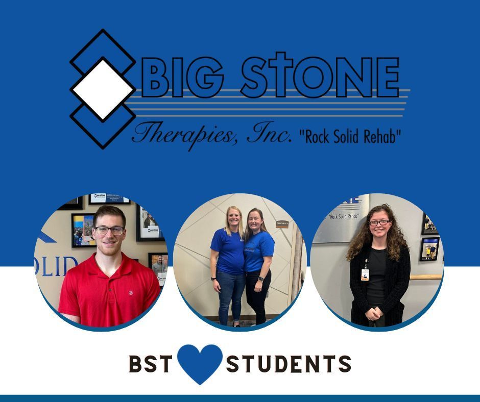BigStoneInc's tweet photo. Pictured are 3 of the 17 students currently learning from and teaching clinicians across Big Stone Therapies.  We love the energy and new ideas students bring to our clinics! 
For more information on student clinicals visit https://t.co/Y1ZWyvWuBC.
#Students #BigStoneTherapies https://t.co/bzuJPT82sS