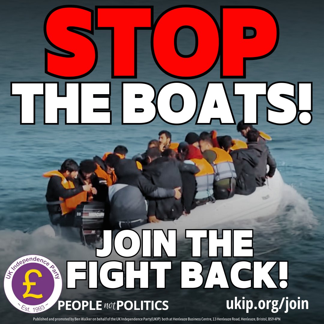 UKIP's tweet photo. #TurnThemRound
#Pushthemback
Keep them in French waters
WE DON'T WANT THEM
#SendThemBack to #Macron
#JoinUKIP