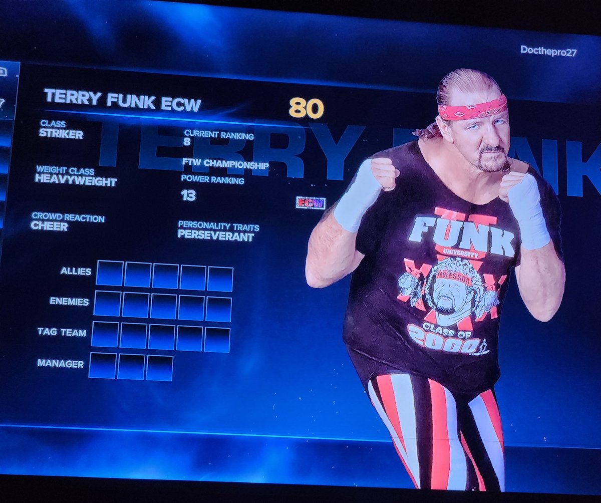theone19's tweet image. #Real_ECW_ #Ecwpod #ECWRulez #ECWwebsite #WWEgames The King of Hardcore the Legend the Farther of ECW!!! Terry Funk R.I.H. we will miss u your Legacy will never be forgotten will stay alive in our hearts and minds
