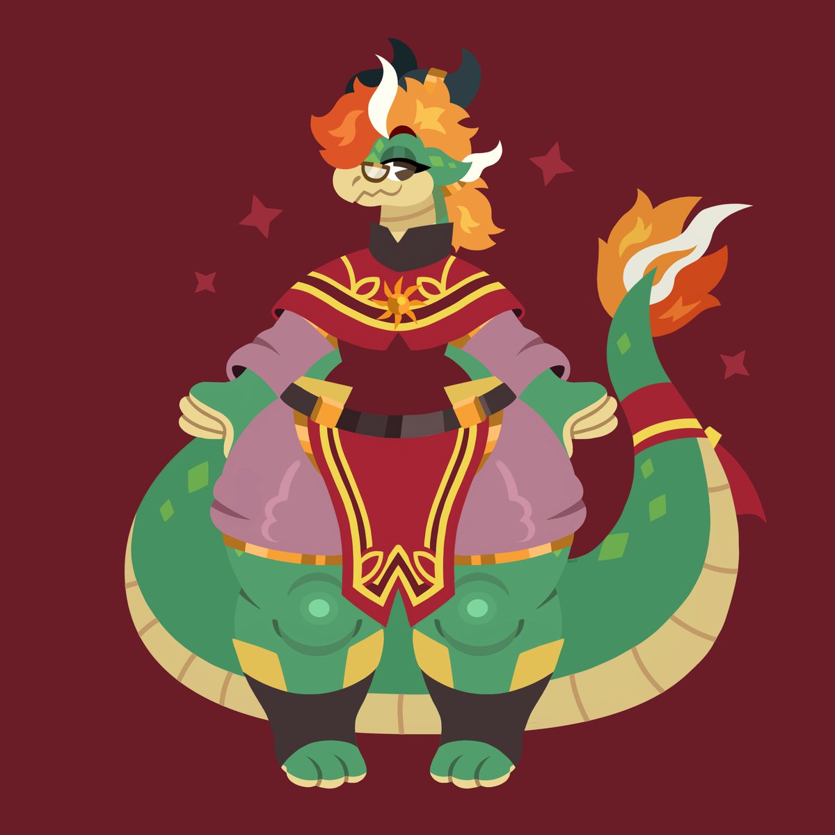 A lil Kav for @KavDragun! 🐉 (+ variant)