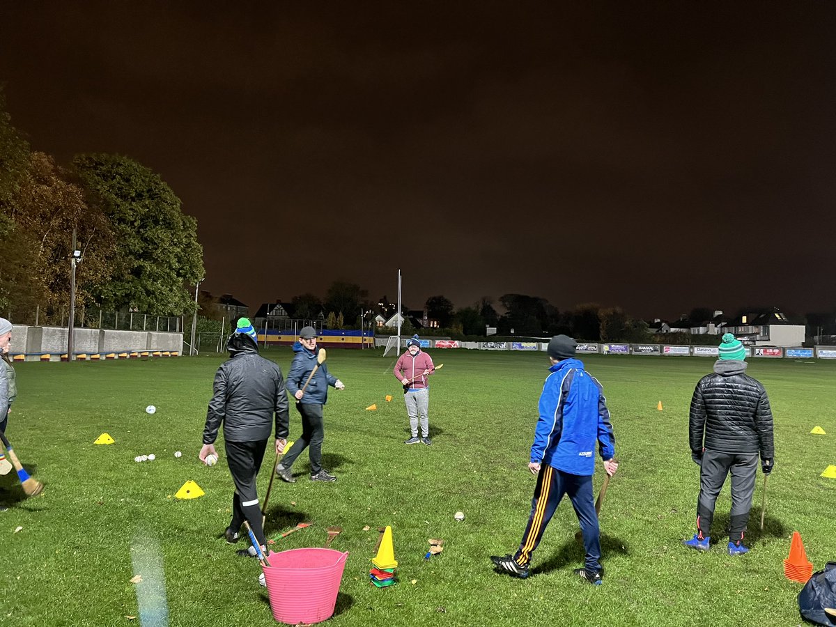 AimeeClarke99's tweet photo. Second night with our award 1 course down in @ScoilCLG luckily none of our coaches are made of sugar and we survived the rain 😉 @DublinGAACoach https://t.co/8kVotRzAvo