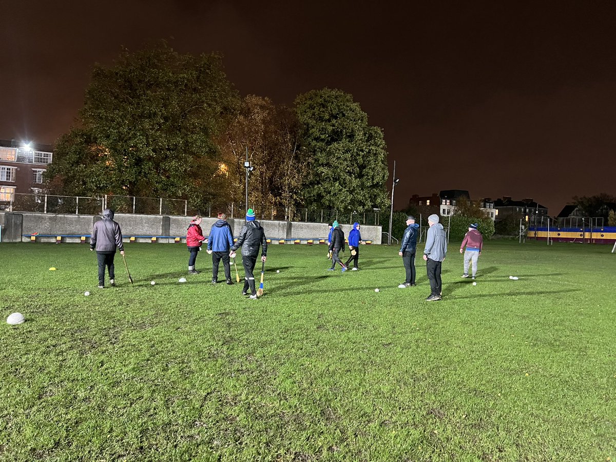 AimeeClarke99's tweet photo. Second night with our award 1 course down in @ScoilCLG luckily none of our coaches are made of sugar and we survived the rain 😉 @DublinGAACoach https://t.co/8kVotRzAvo
