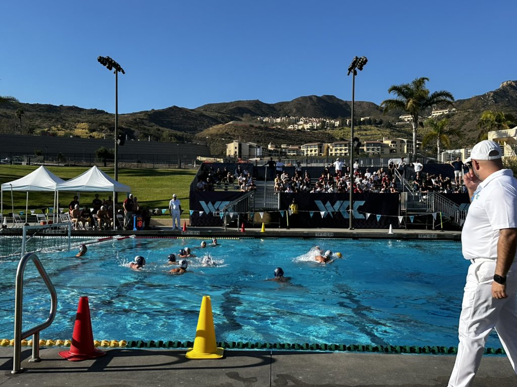 cullingham's tweet photo. We are underway in Malibu for the FIRST EVER @WCCsports Men’s Water Polo Championship 🤽‍♂️! Huge Thanks to @PepperdineWaves for hosting and congrats to referees and participating teams! @lmulionsPolo @cbuWaterPolo @PeppWaterPolo @UOPWaterPoloU @SCUPolo @SJSUAthletics @AF_WaterPolo https://t.co/BRpxB6U0WB