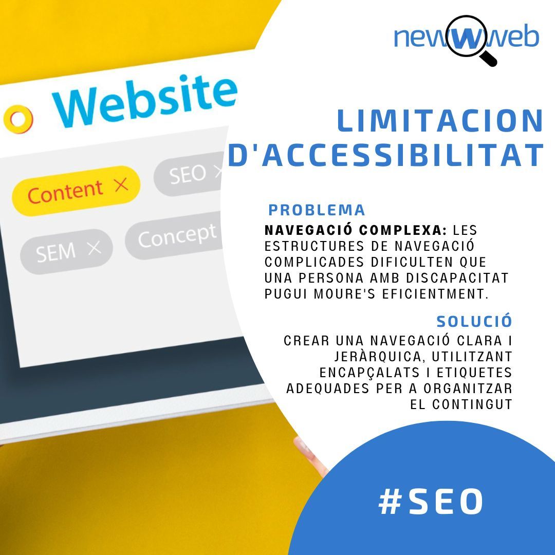 newWweb's tweet photo. Navegar per la complexitat pot ser desafiadora. En el món del màrqueting, simplificar l'experiència de l'usuari és la clau. Descobreix com superar la navegació complexa i brindar una experiència fluida. 🌐✨
https://t.co/VUG8QrhvdY
#SEOWeb #IdentidadDeMarca #Innovación #SEO https://t.co/q2taKTuxZa
