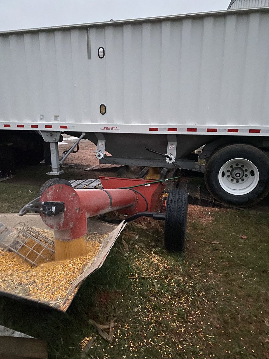 Last load going into the dryer that was the slog of 2023 corn harvest.  Great yields, awesome field conditions.  The wet grain just made this harvest crawl along.  Glad it’s over.  Very fortunate to have my 81 year old father along for the ride once again.