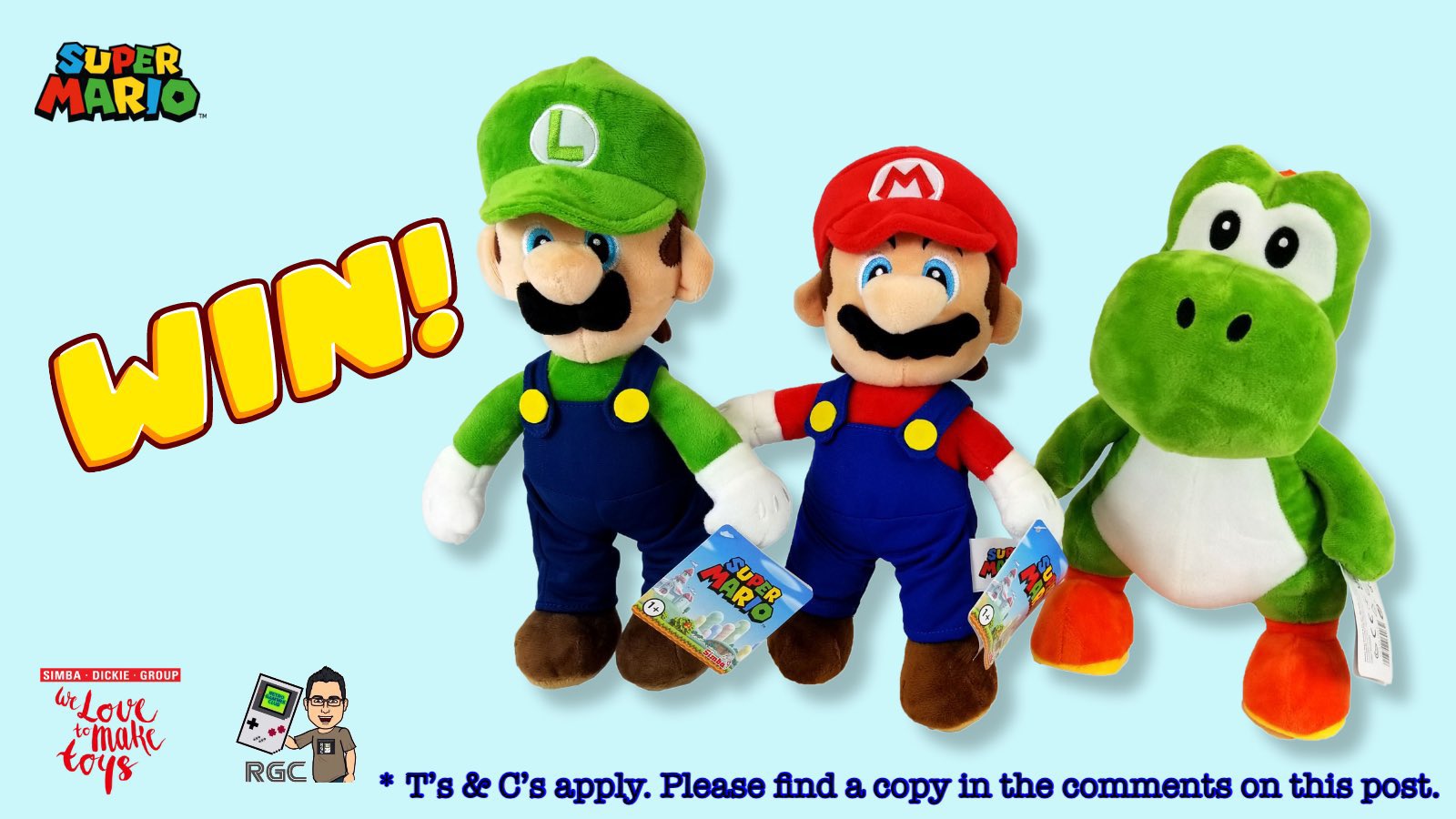 Mario, Luigi, Yoshi Y Toad Peluches 20 Cm ➤Simba➤