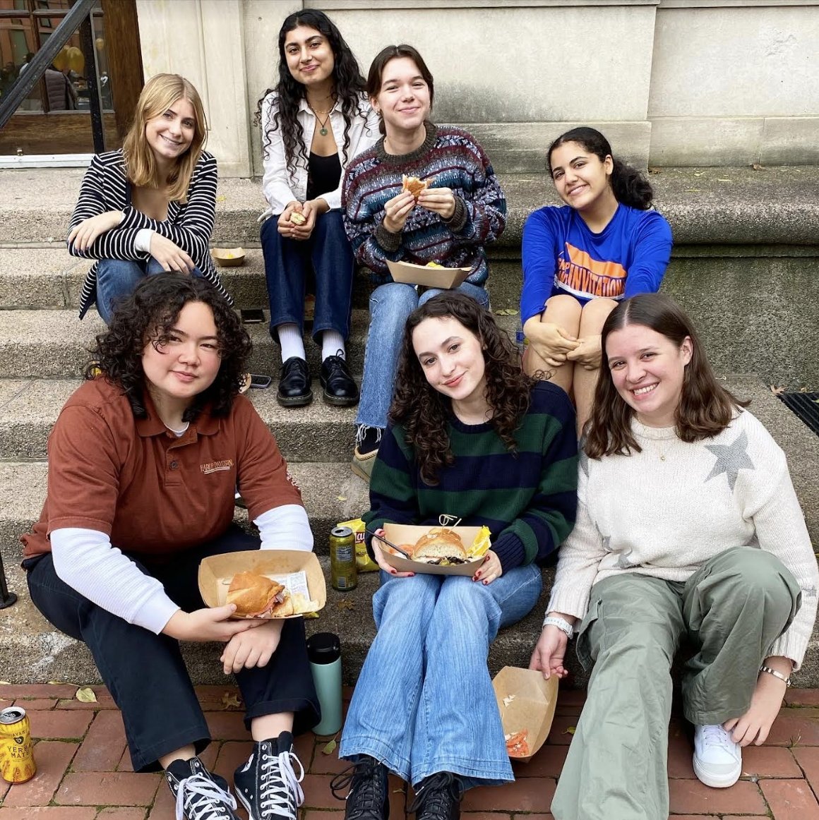 BarnardCollege's tweet photo. Today, we gathered on campus in the perfect autumn weather for one of Barnard’s most unique traditions: #BigSub! We were thrilled to see the #Barnard community come together to enjoy music, games, ice cream, and 850 feet of sandwich goodness! https://t.co/DDxRQhAIjK