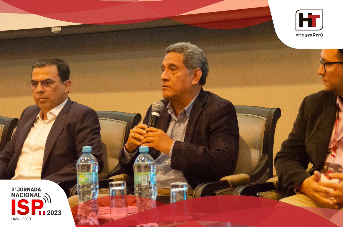 HayexTechnology's tweet image. 𝗠𝗘𝗦𝗔 𝗥𝗘𝗗𝗢𝗡𝗗𝗔 𝗗𝗘 𝗟𝗔 𝟯𝗥𝗔 𝗝𝗢𝗥𝗡𝗔𝗗𝗔 𝗡𝗔𝗖𝗜𝗢𝗡𝗔𝗟 𝗜𝗦𝗣 Contamos con la presencia de diferentes panelistas, hoy nos acompañan #TELEFÓNICA #CEPLAN #TELECOM #ATC #STP #PRESIDENTE #TRASPORTE #COMUNICACIONES y nuestro moderador 𝗔𝘂𝗴𝘂𝘀𝘁𝗼 𝗝𝗮́𝘂𝗿𝗲𝗴𝘂𝗶