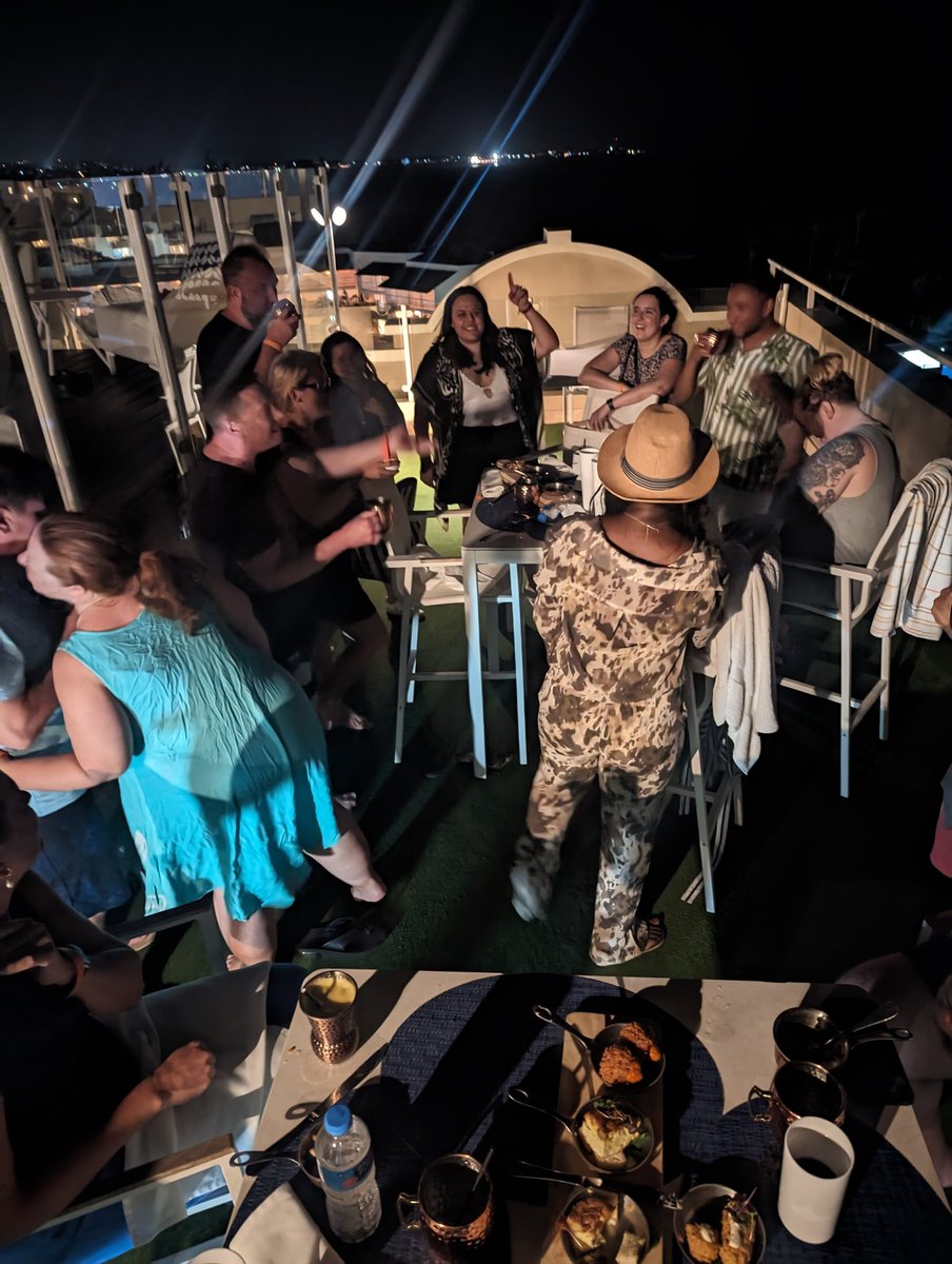 Suzzicks's tweet image. @BarbadosSeo What happens when Brittney Spears comes on at the rooftop bar at #BBSEO23? This apparently!