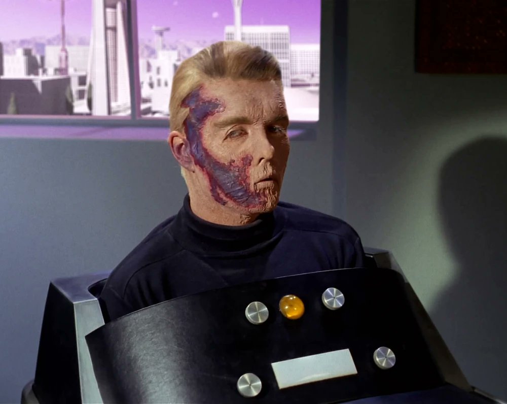 GaryGorn's tweet photo. On November 17, 1966 #TOS: "The Menagerie, Part I" airs. for the first time🚀

#Spock fakes a message from the #Enterprise's former commander, #ChristopherPike, steals the vessel, and sets it on a locked course for the forbidden planet #TalosIV.

#StarTrek #TheMenageri https://t.co/3j1GJUAdn7