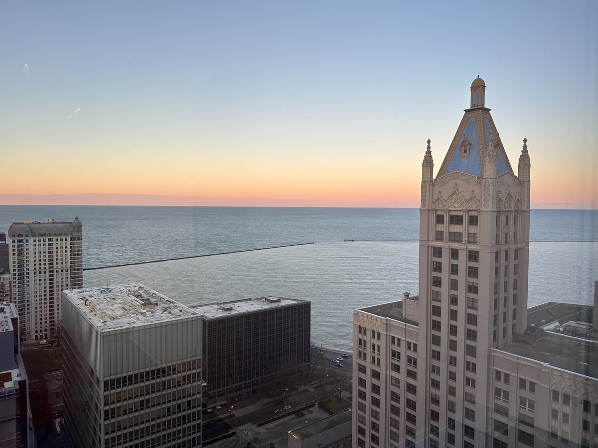 neuromuscntrlab's tweet photo. A beautiful Chicago sunset, as we begin our journey into the world of science twitter... 🌎🌆 The Neuromuscular Control Lab, led by Dr. Eric Perreault, focuses on the mechanisms underlying the multijoint control of movement and posture.
@NorthwesternU @AbilityLab https://t.co/p3EpFgD4Re