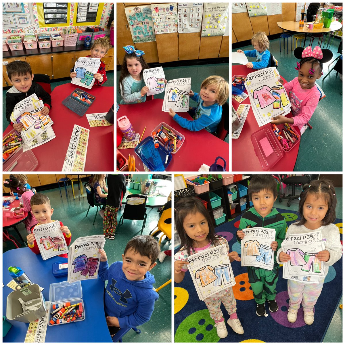 MrsDriscoll_'s tweet photo. To celebrate learning the letters p &amp; j in Fundations, we had pj day and created our own pajamas! https://t.co/RdsVIiWn9l