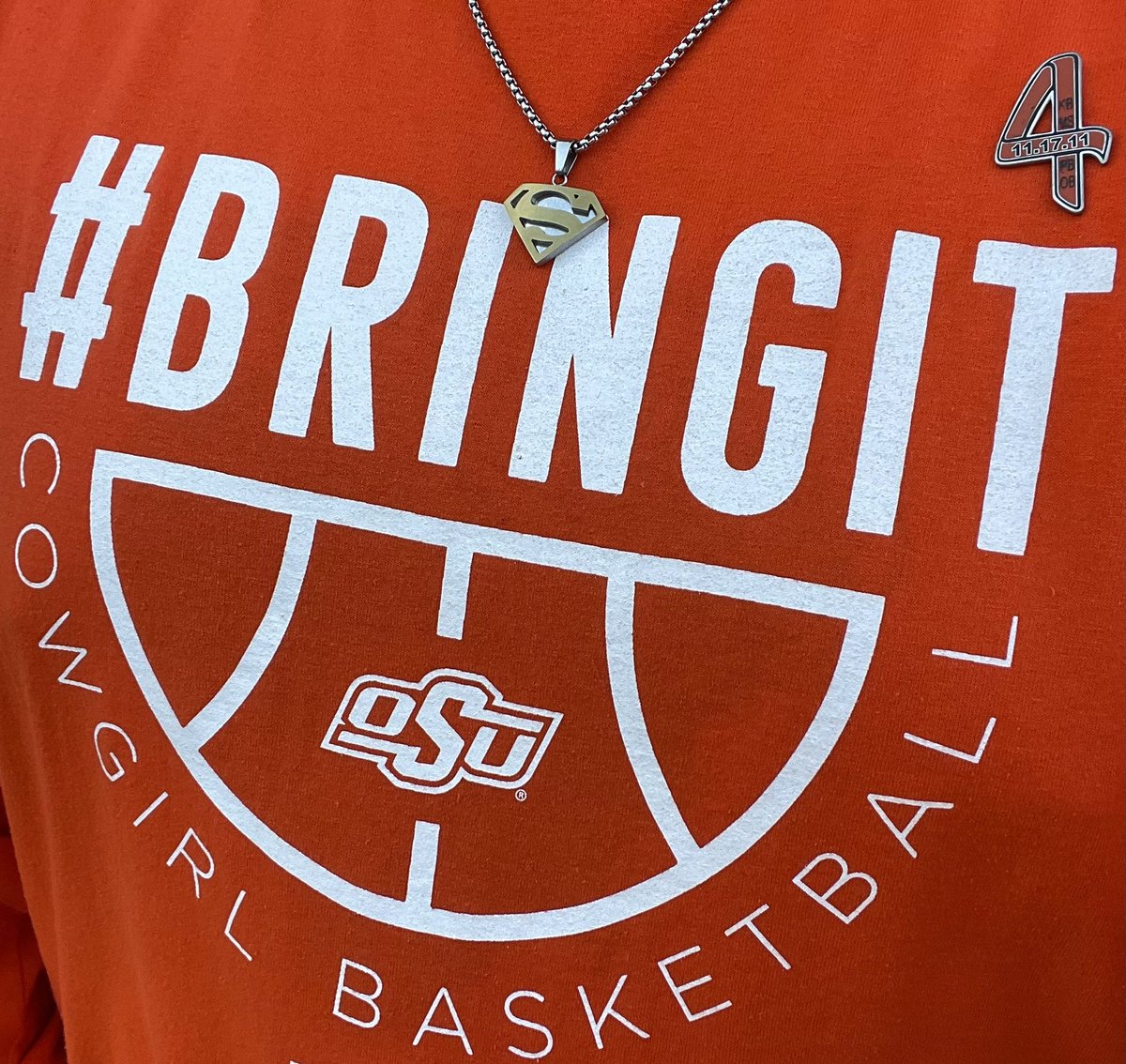 TheOSUSuperhero's tweet photo. The 233rd official #okstate combination is Gray-Orange-Gray-Black. #RememberThe4. Can’t believe it’s been 12 years &amp; I remember like it was yesterday. Today &amp; always, not only we REMEMBER but to CELEBRATE their lives. Thanks &amp; we miss y’all! #KBMS #OBPB @OSUWBB @CowboyFB #GoPokes https://t.co/7KLT4aC0oh