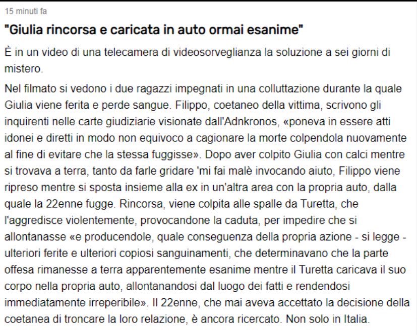 ButterNoCap4's tweet photo. No, Filippo non sei un bravo ragazzo. 
Hai tolto tutto a una ragazza che invece ti ha donato fiducia. Sperando che il tuo cervello malato non l’abbia uccisa, questo evento la segnerà per sempre. Grazie a te. 
#giuliacecchettin https://t.co/HIxdfHIxoR