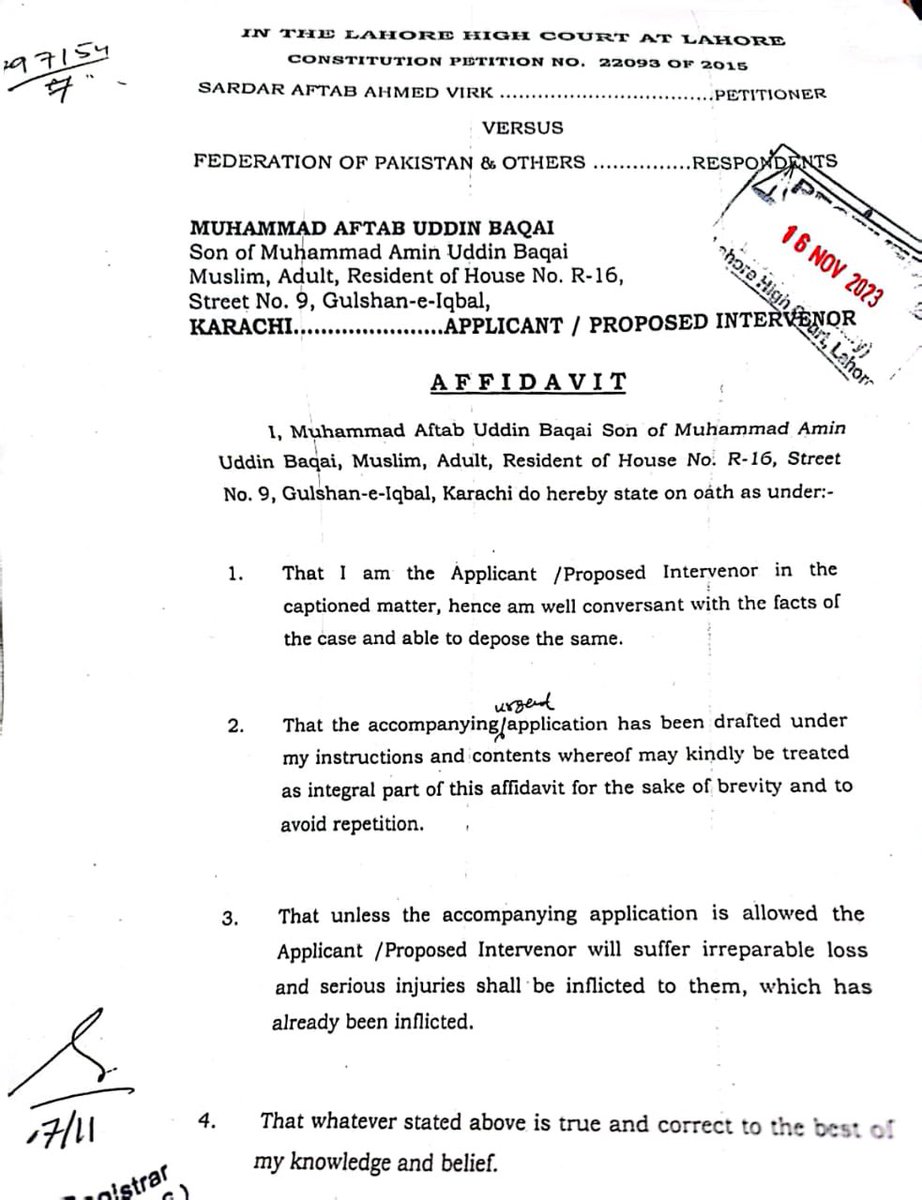 SyedNabeel_M's tweet photo. A constitutional petition for urgent hearing against the ban on broadcasting the speech of MQM founder and leader Mr. @AltafHussain_90 was filed in the Lahore High Court by senior MQM member Aftab Bakai and Idris Alvi Advocate

 #LiftBanAltafHussain https://t.co/TgTZkRMUUM