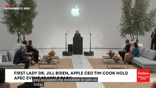 The thought of being invited by Dr. Jill Biden, the First Lady of the United States herself, to the APEC Mental Health Discussion at Apple Park is absolutely incredible. We are beyond proud #ROSÉ. 

APEC SPEAKER ROSÉ #로제 <a href="/BLACKPINK/">BLACKPINKOFFICIAL</a>