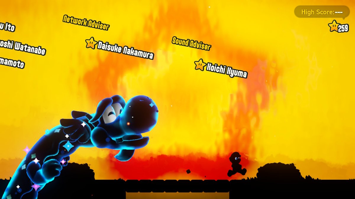 GeoffreySwitch's tweet photo. The credits were fun. #SuperMarioBrosWonder #NintendoSwitch https://t.co/rrju2bJ5qa