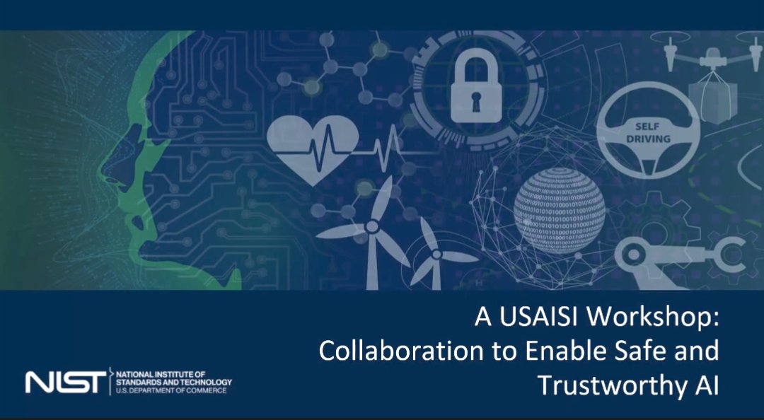 TigerLabAI's tweet photo. Participated in the insightful @NIST #AIsafety workshop today.  Advancing the science and testing bed of measuring safety risk in foundation models is crucial. #TigerLab is fully committed to join the community on the cause! 🚀 

#llm #ArtificialIntelligence #opensource  #nist https://t.co/76NIZy4iAc