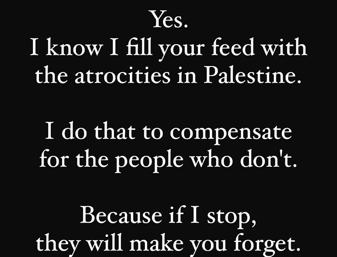 Palestine is not a trend.