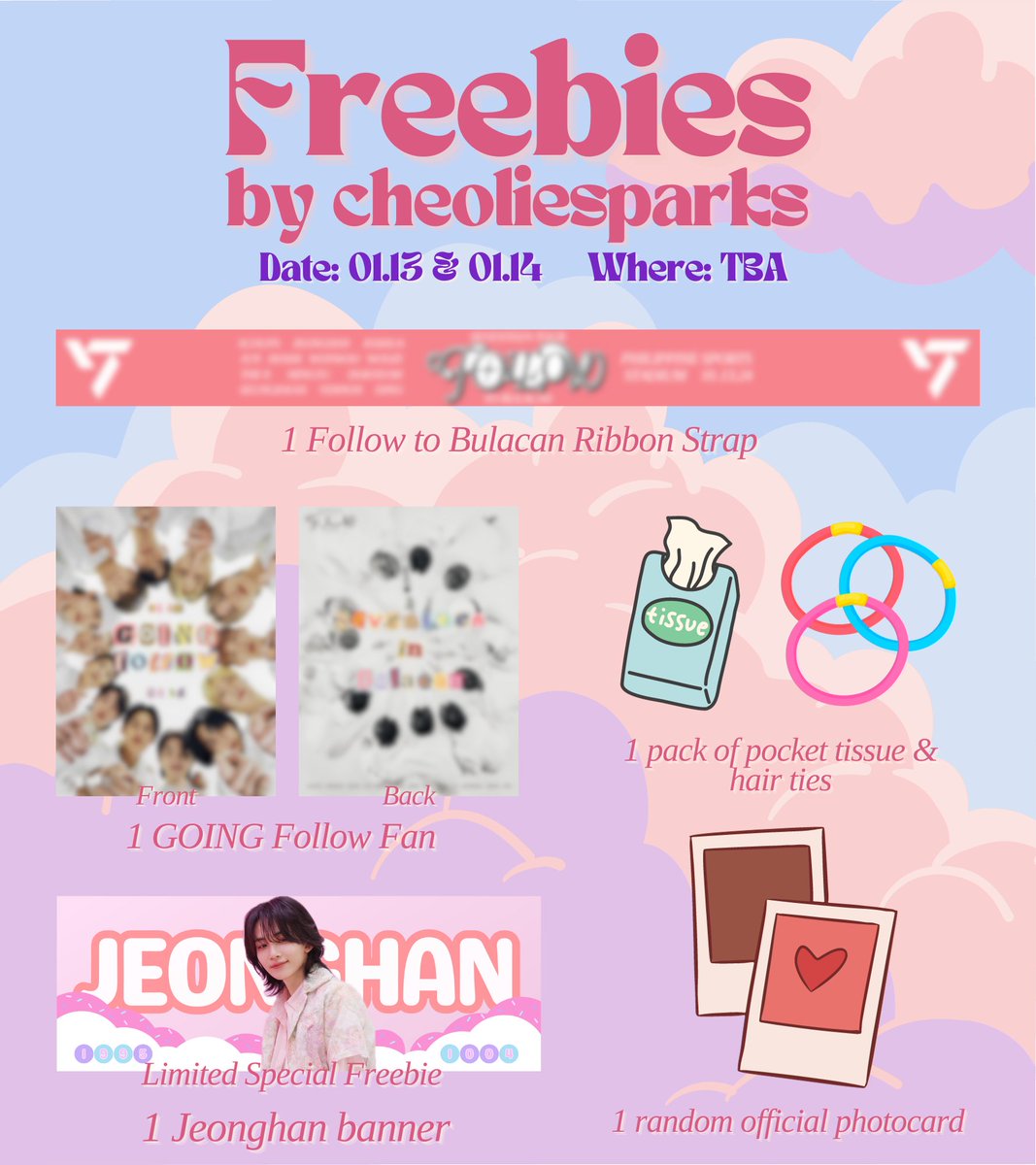 cheoliesparks's tweet photo. .·͙*̩̩͙˚̩̥̩̥*̩̩̥͙ FOLLOW TO BULACAN freebies *̩̩̥͙˚̩̥̩̥*̩̩͙‧͙ .

When: Jan 13 &amp; Jan 14
Where: PH Arena area; TBA
Time: TBA
view the pic for full deets and inclus. See you!

#SEVENTEEN
@pledis_17 https://t.co/dAXOjuSZU5