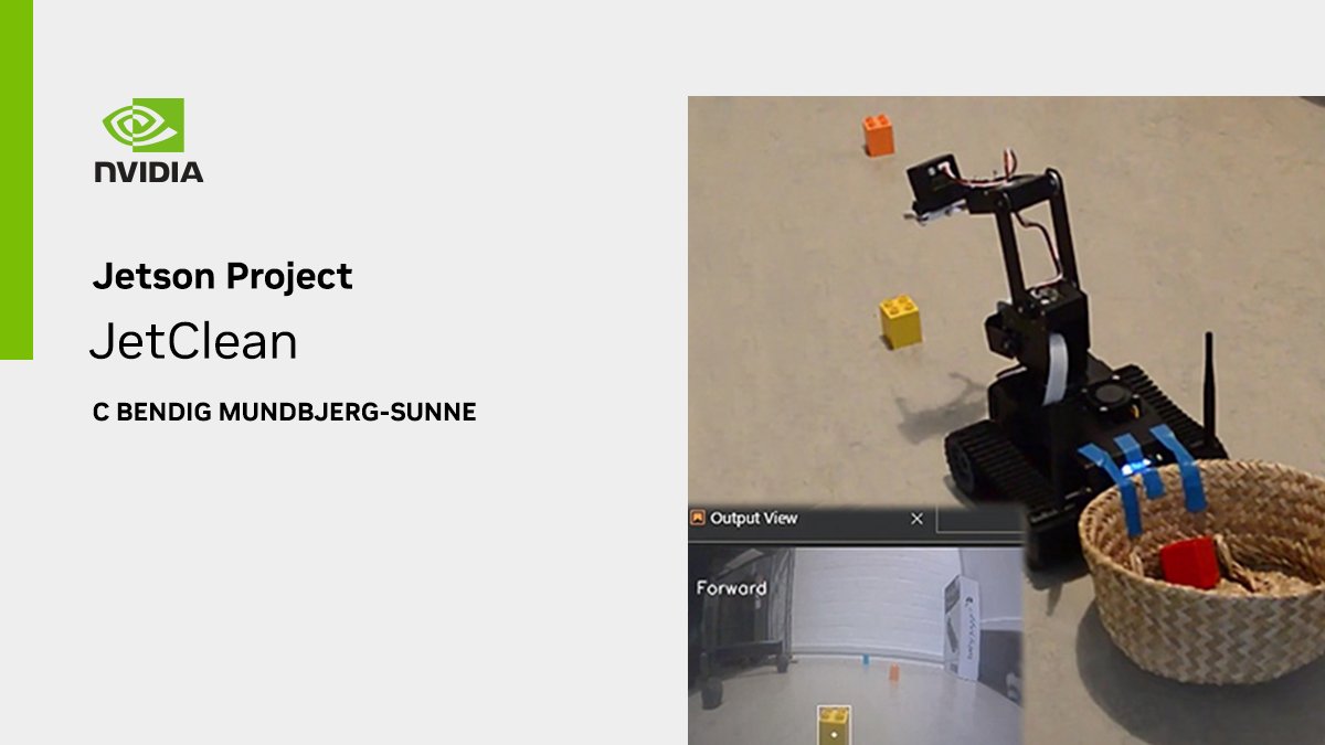 NVIDIARobotics's tweet image. #JetsonProject: Say goodbye to messy floors with JetClean, the Lego Duplo cleaning robot. Powered by an NVIDIA Jetson Nano, this robot cleaner uses its #robotics arm and camera to detect scattered Lego Duplo pieces around the room. 

Learn more. nvda.ws/3sEfwch