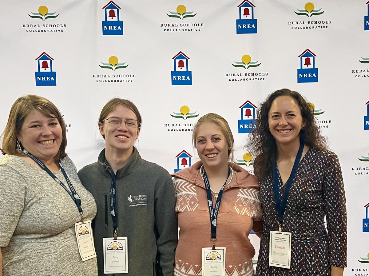 Blueyesalim's tweet photo. Having an amazing time learning and being with people at the 2023 #RuralEdForum! Happy to share this experience with @lesliecook04 and members of the #WYRTC (WY Rural Teacher Corps) #RuralMatters #RuralExcellence https://t.co/AbRnRbKyaZ