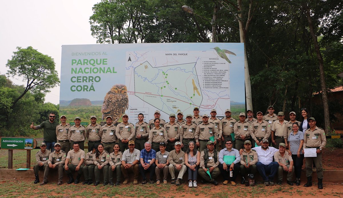 This week, a team from the International Conservation Corps is leading a workshop on planning and interpretation in Cerro Corá national park in Paraguay. Parks rangers from various protected areas are participating.