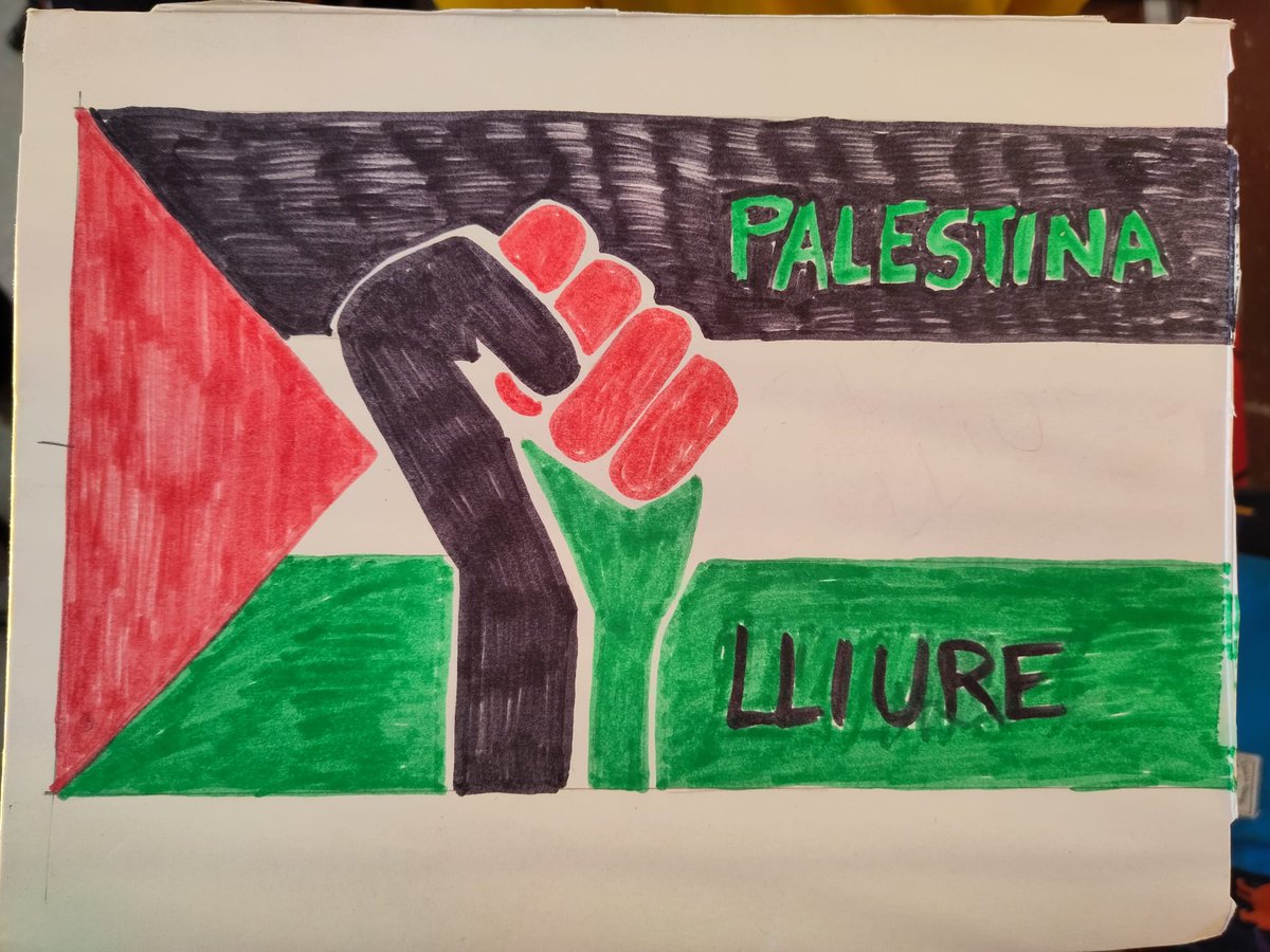 AFAMarinada's tweet photo. Moltes gràcies a totes les famílies que han participat a la concentració d'aquesta tarda a l'escola #Marinada de #Masnou, per denunciar l'apartheid i el genocidi de Gaza.
#LlibertatPalestina #FreePalestine https://t.co/POkTyJ1C7w