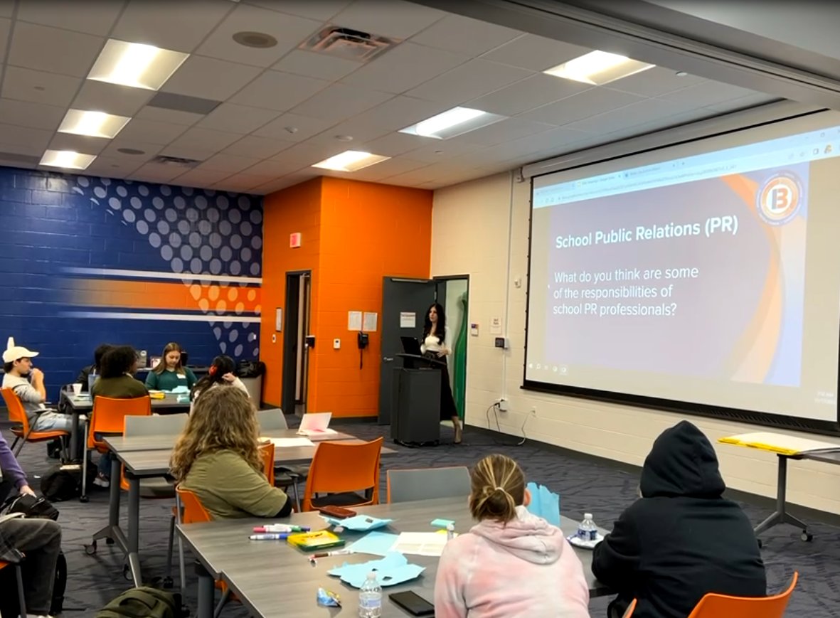 BereaCSD's tweet photo. Today's SSAC meeting highlighted the Communicator competency &amp; its impact on academic success. Activities focused on overcoming communication barriers. Students created a Top 10 list for proactive communication. #PortraitofaTitan #BeATitan @BCSDBandza @sblatnica @BCSDWheeler https://t.co/vA5SmfNJCJ