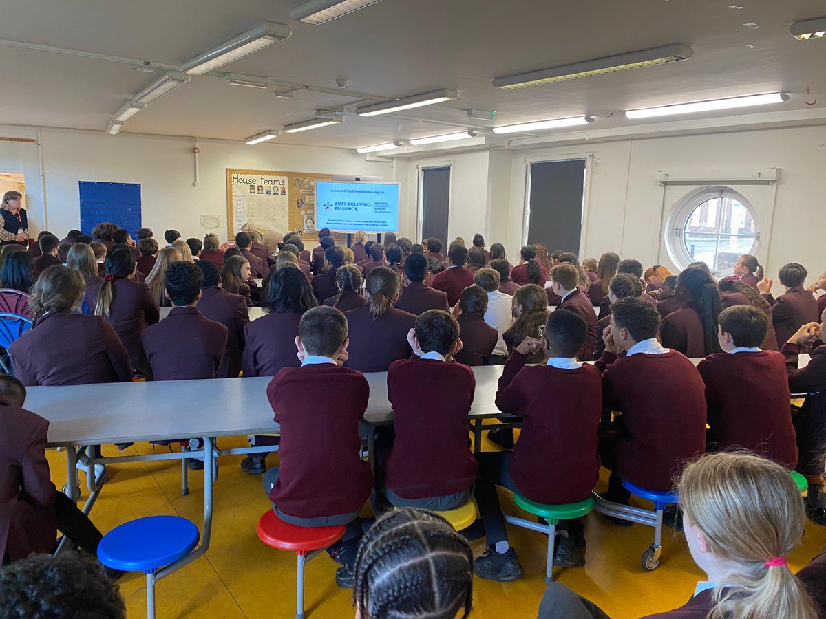 Our secondary pupils took part today in a very important assembly with an anti-bullying message and a key focus on one of our core values ‘Respect’ #antibullying #respect