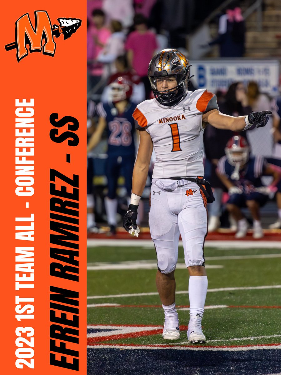 Minooka Football (@minooka_indians) on Twitter photo Efrein Ramirez 2024 SS <a href="/efrein_ramirez/">Efrein Ramirez</a>
2X 1st Team All-Conference
Academic All-State
Scholar Athlete Efrein Ramirez 2024 SS <a href="/efrein_ramirez/">Efrein Ramirez</a>
2X 1st Team All-Conference
Academic All-State
Scholar Athlete